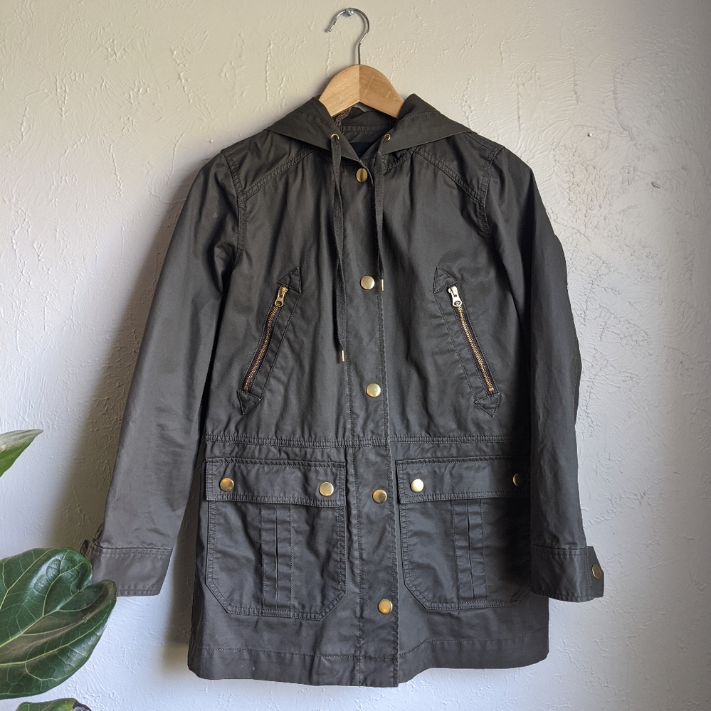 J. Crew Forest Green Canvas Jacket
